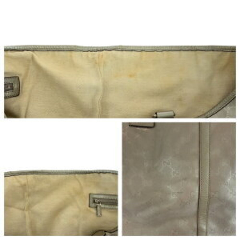 Gucci Silver Shoulder Bag GG Tote Imprime - Picture 5 of 10